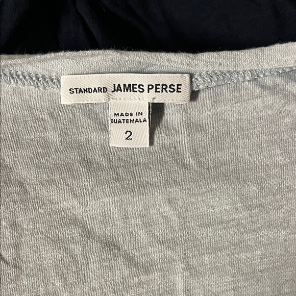 James Perse Short Sleeve Scoop Neck Light Blue Tee Size 2 - Picture 7 of 7